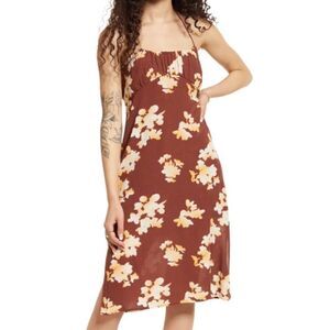 NWT BP Floral Haltern Midi  Dress Women Size 3x